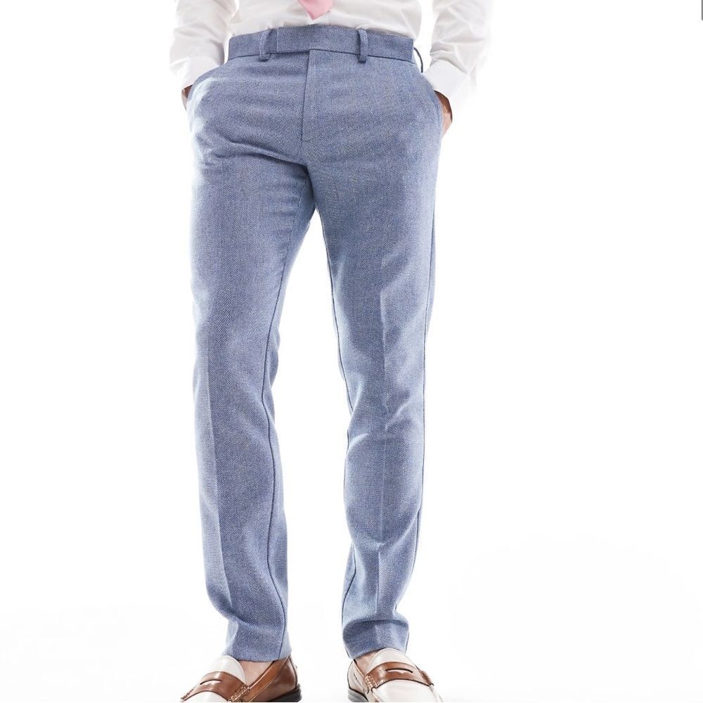 ASOS Skinny Suit Trousers Blue W36/L32 NWT IN PACKAGE